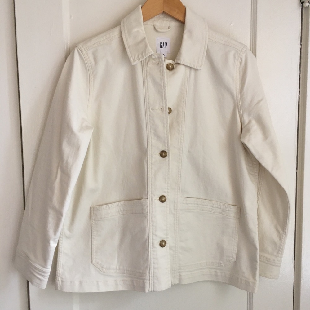 Gap Cream Twill Chore Coat